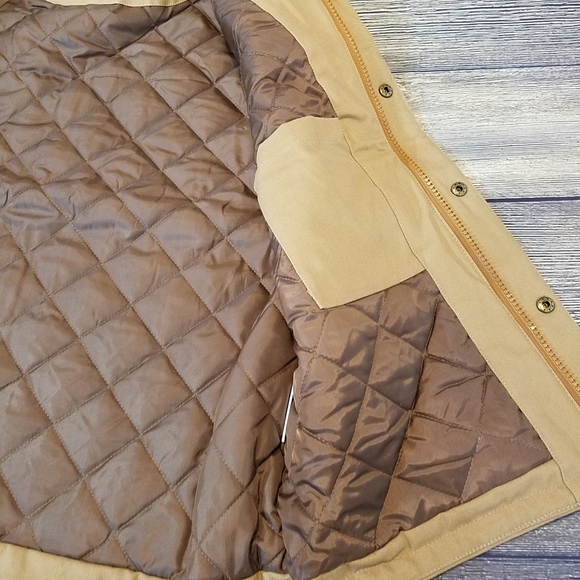 WYOMING TRADERS INSULATED MOUNTAIN CANVAS COWBOY VEST - TAN - Picture 8 of 8